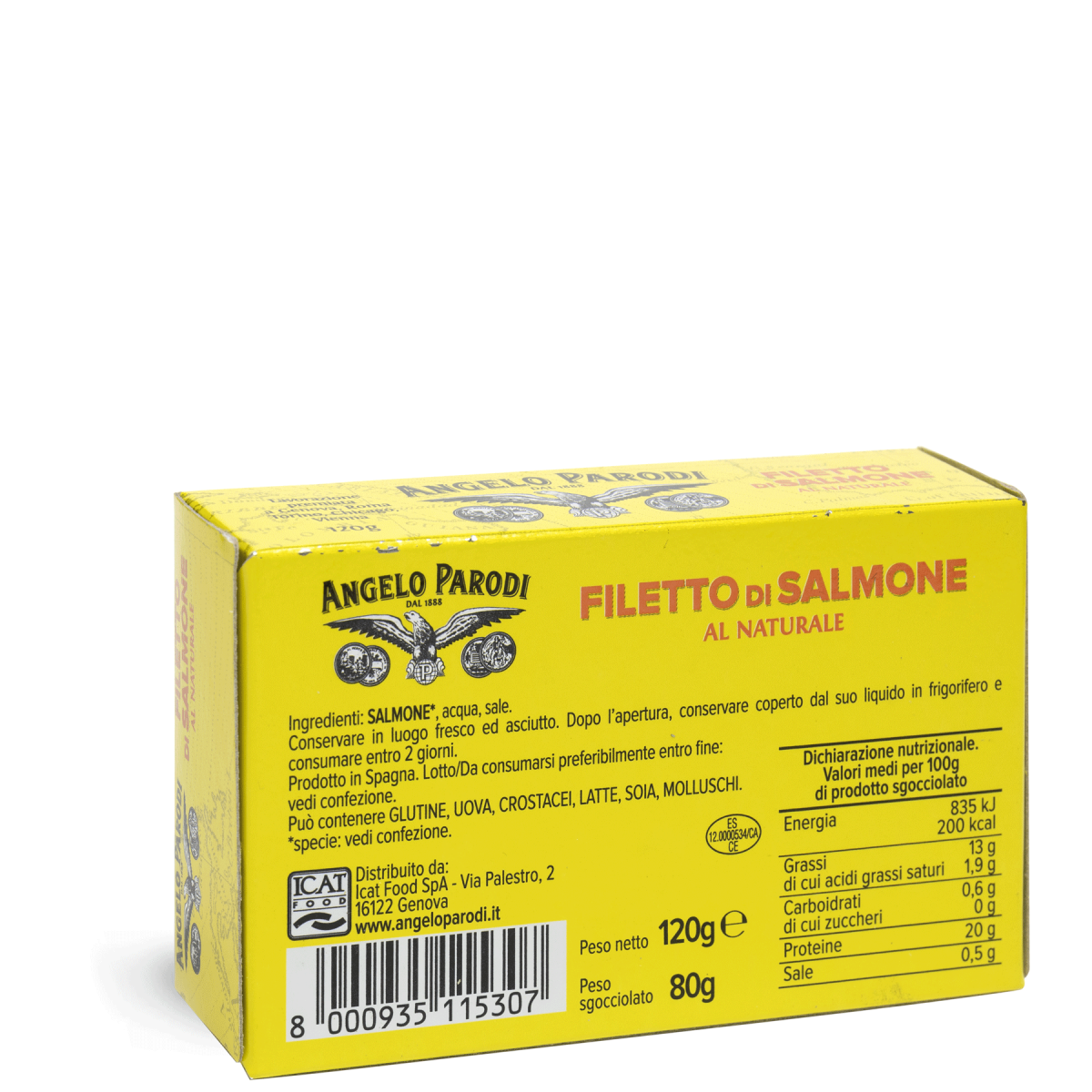 Filetto di Salmone<br>al Naturale 5x120 g